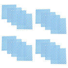 50 Blue & White Checkered Paper Sheets 30x30cm