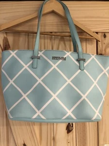 Kenneth Cole Reaction Blue & White Handbag C1 - Picture 1 of 6