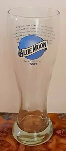 BLUE MOON ~ "Silvester 2009" 22oz Glas > Sammler - Hausbar - Man Cave - Bild 1 von 6