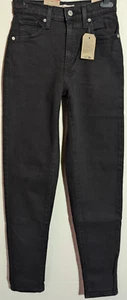 Women's Levi's Mum Relaxed Tapered Black Jeans Size 6 Leg 29" NWT RRP $119.95 - Picture 1 of 15