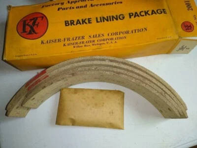 1947 - 1951 KAISER-FRAZER 刹车鞋衬里 -PART #200181-NOS 带盒 — 第 1/3 张图片