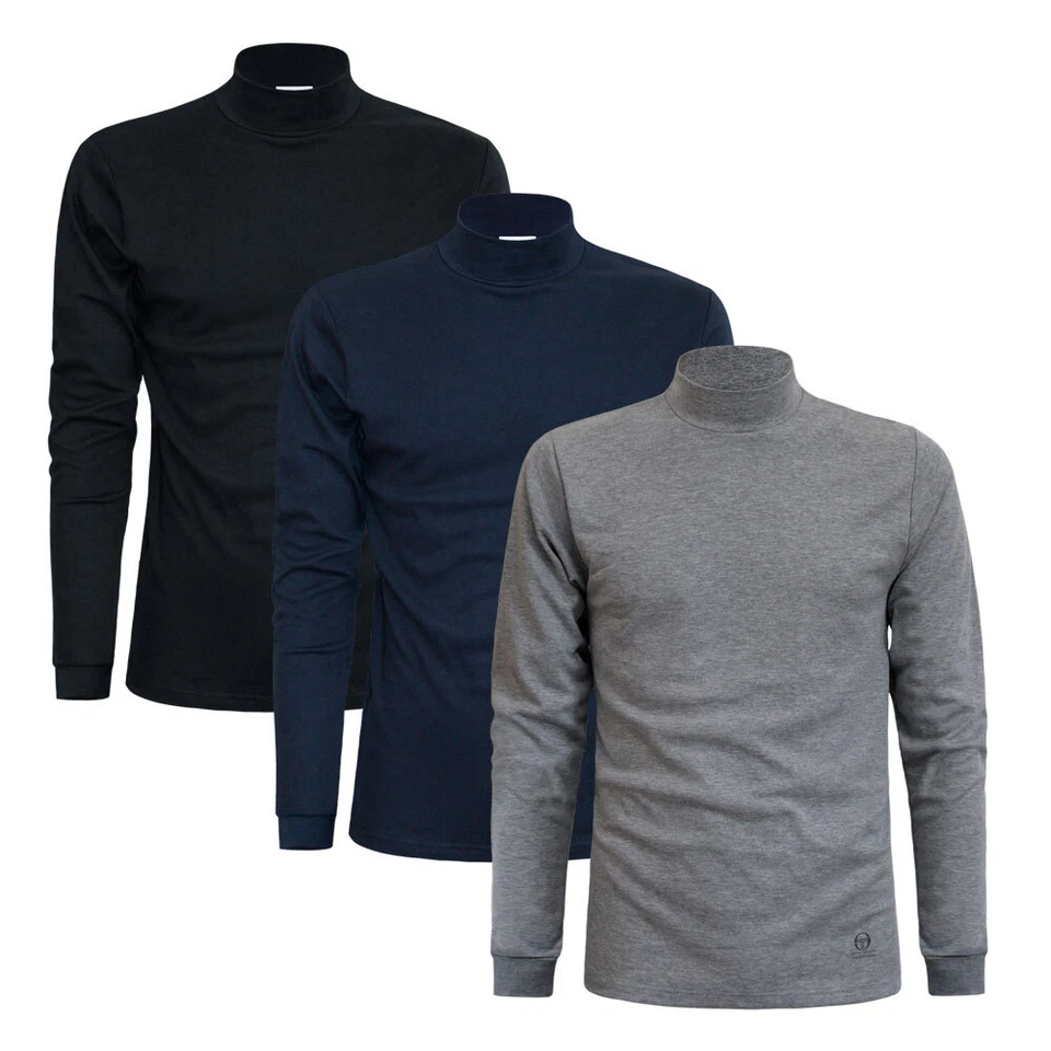 Sergio Tacchini Uomo Maglia Lupetto Caldo Cotone pacco da 2 e 3 pz - Immagine 1 di 1