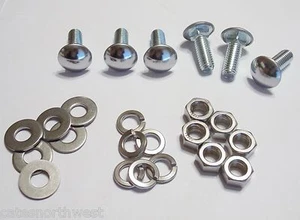 Ford Round Head Bumper Bolts 7/16 x 1-1/4"  ** EVERYDAY DRIVER ** - Picture 1 of 2