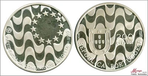 Portugal 200 Escudos 1992 / Presidency EU / 26.50 Gr. Silver PROOF KM00663 - Picture 1 of 1