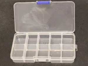 wLure 10 Slots Plastic Fishing Tackle Box TB10 - Picture 1 of 3