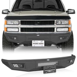 Full-Width Front Bumper w/ Spotlight for 1988-1998 GMC Chevy C/K 1500 2500 3500 - Picture 1 of 17