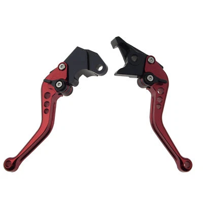 Mano roja para Suzuki GSXR 600 750 97-03 CNC palancas de freno y embrague cortas dedo Foto 1 de 4