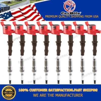 Bobina de encendido 8X y bujía 8X para Ford Expedition V8 2008 2009 2010-2014 5,4L Foto 1 de 4