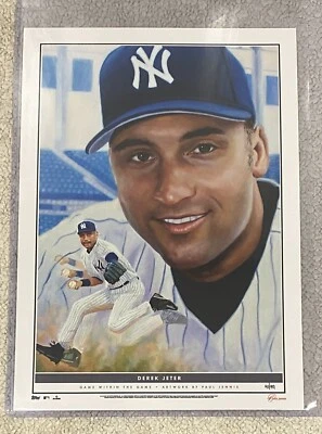 2021 TOPPS Game Within The Game 10x14 Fine Art Print #10 of Derek Jeter - #41/99 - Image 1 of 2