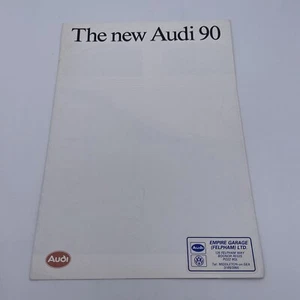 Audi 90 1987 UK Market Launch Foldout Car Sales Brochure 2.0E 2.2E Quattro - Picture 1 of 16