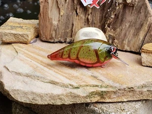Custom painted 2.5 square bill crankbait (CRAWFISH) - Picture 1 of 7