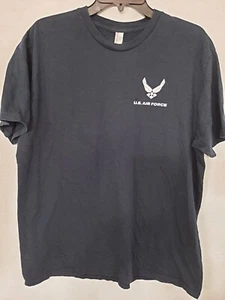 Men's Large Blue US Air Force Promo T-Shirt airforce.com, New no tags, display - Picture 1 of 3