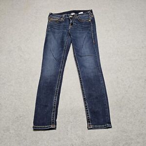 True Religion Jeans Womens 28 Super Skinny Blue Low Rise