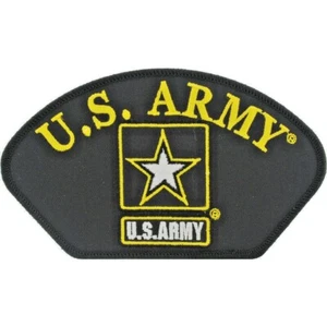 ARMY STAR LOGO Embroidered Hat Patch 3" x 5-1/4" (1356) (OLD) - Picture 1 of 1
