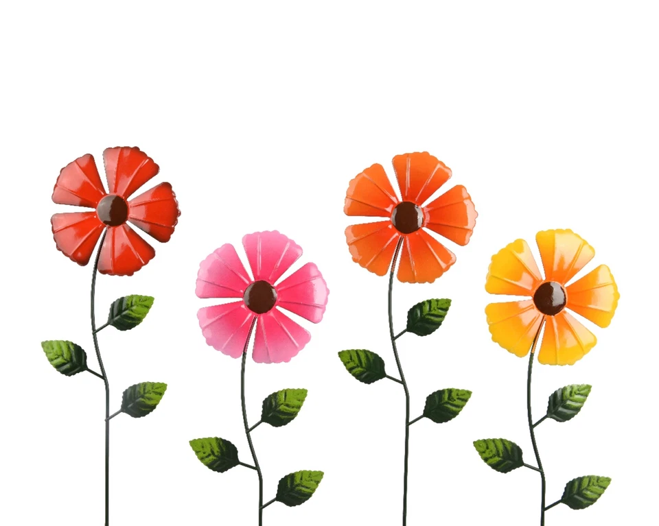 1 Dekofigur Blume 55cm Metall Gartenstecker Outdoor Dekoblume Gartendeko - Bild 1 von 1