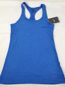 New Nike dri-fit women's XS Blue racerback tank top 648567 Running Yoga Workout - Picture 1 of 12