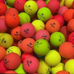 72 Matte Wilson Color Assorted Mix Duo Professional Used Golf Balls - 2A Shag AA - Picture 1 of 9