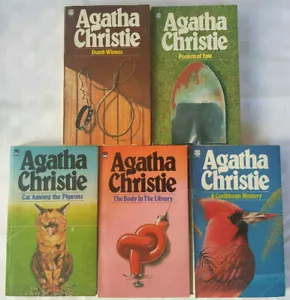 5 Classic Agatha Christie Novels - Fontana Series 1980's - Picture 1 of 3