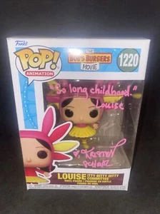 KRISTEN SCHAAL SIGNED FUNKO POP! LOUISE BELCHER BOBS BURGERS RARE W/ BAS Witness - Picture 1 of 11