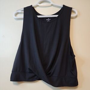 Gilly Hicks Tank Top Womens Large Black Slim Fit Sleeveless Crew Neck Pullover