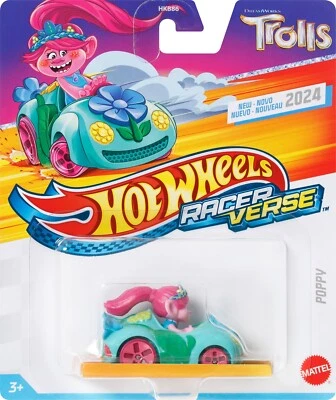 Hot Wheels Racer Verse: Trolls Poppy Diecast Vehicle Foto 1 de 4