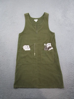 Vestido Christopher and Banks Animales Pesca Verde Pana Sin Mangas Talla S Foto 1 de 4