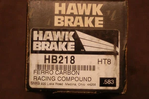 Hawk HB218 Race Compound Honda Accord Civic CRX Front Brake Pads - Picture 1 of 3