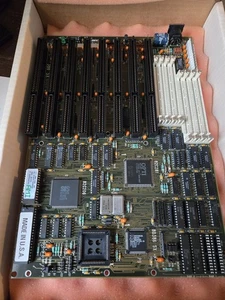 Scheda madre vintage OPTi 386SX ISA bambino AT AMI BIOS 8 slot ISA COSÌ COM'È - Foto 1 di 4