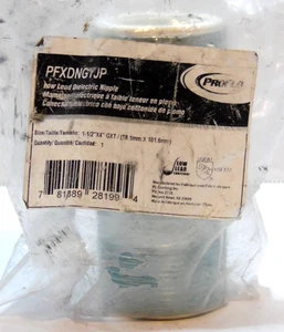 Serie PFXDN 1-1/2 x 4 pulgadas Pezón de acero galvanizado dieléctrico ranurado x roscado - Imagen 1 de 4