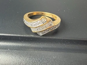 3,1 g Sterlingsilber strukturiert Grübchen Statement Vintage Statement Größe 5,75 - Bild 1 von 5