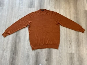 Suéter Loro Piana 100% Cachemira Bebé Calabaza Manga Larga - Excelente Raro Talla 56 - Imagen 1 de 8
