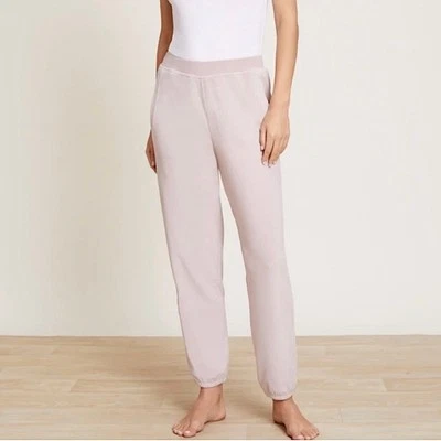 Barefoot Dreams Luxechic Knit Plush Velvet Jogger Faded Rose Medium - Image 1 of 4