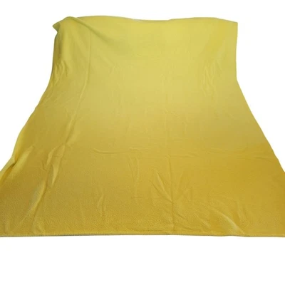 Mustard Yellow Fleece Fabric 61 x 44" Soft Warm Material for Craft Sewing  - Image 1 of 4