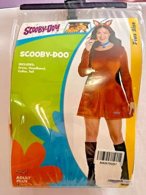 NWT SCOOBY-DOO ADULT FEMALE COSTUME SPIRIT HALLOWEEN SIZE 1XL PLUS SIZE - Image 1 of 2