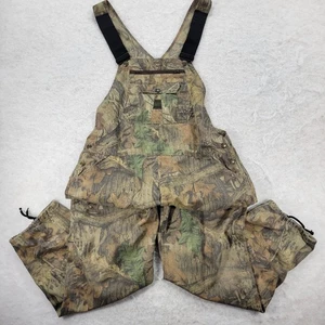 VTG Liberty Bib Overalls Camo Mens 42 Reg Realtree Outdoors Hunting Faded - Picture 1 of 12