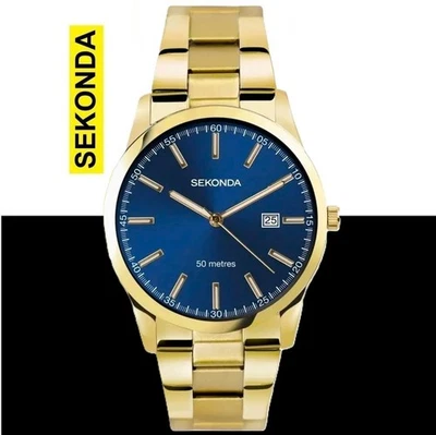Sekonda 30007 Blue Dial Bracelet Watch RRP £64.99 2 Year Guarantee - Image 1 of 4