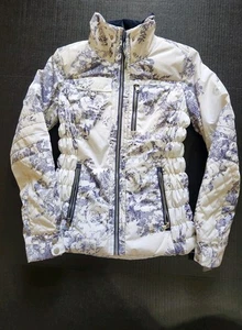 Obermeyer Women's Sz 8 Aspen Resort Jacket Skiing Snowboarding White Winter Coat - Picture 1 of 12