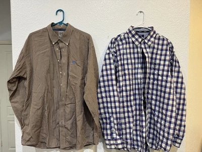 批量 (2) 英寸和 20x 西部衬衫长袖,均码 XL — 第 1/4 张图片