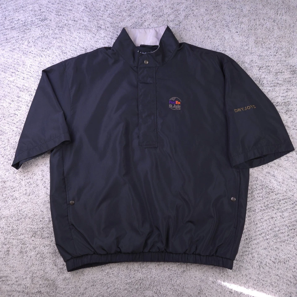 FootJoy Dryjoys Windshirt Mens Large Short Sleeve Waterproof Rain FedEx St Jude - Image 1 of 4