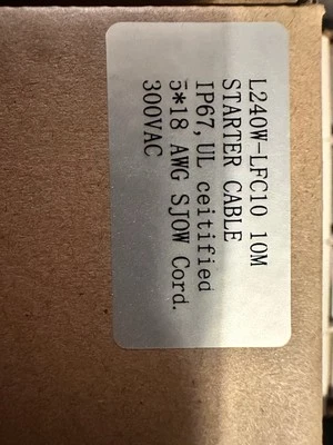 ELECTRIX ILLUMINATION L240w LED lighting Starter Cable L240W-LFC10 10 meters  - Image 1 of 2