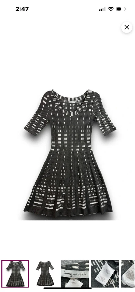 Gabby Skye sweater dress shorter sleeve NWOT smoke free home! - Image 1 of 4