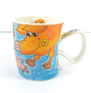 Dunoon Farm Frenzy Pigs Mug Cup Jane Brookshaw Made In Scotland Collectable - Picture 1 of 8