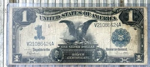 1899 $1 Black Eagle (Spillman&White) Silver Certificate - Picture 1 of 2