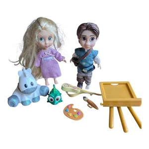 Disney Animators Collection Rapunzel Mini Muñeca Juego Enredado Flynn - Imagen 1 de 11