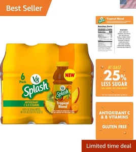 Bevanda rinfrescante con succo miscela tropicale, 12 fl oz - confezione da 6 con il 25% in meno di zucchero - Foto 1 di 8