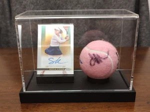 Balle de tennis rose autographe Sofia Kenin auto signée - Photo 1/4