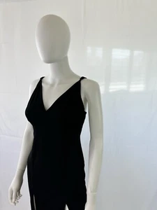 Bozzolo Black Dress with Spaghetti Straps - Picture 1 of 8