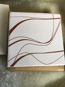 Set Of 6 Porcelain Coasters Square New Unwanted Porcelain - Picture 1 of 4