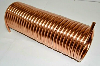 Spirale Kupferrohr 15x1mm für OFENROHR 150mm 5m - 20m Innendurchmesser ca. 154mm - Bild 1 von 4