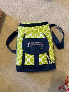 Wine & Cheese Insulated 2 Bottle Wine Tote Bag with Cheese Board - Picture 1 of 5